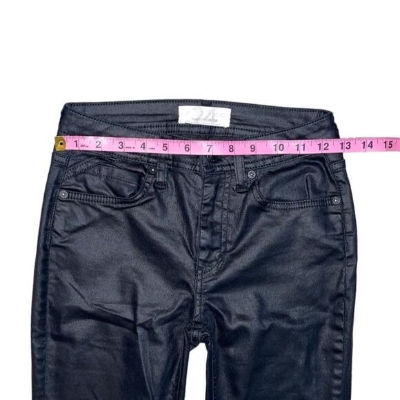 Free people We the free black Spellbound Coated Bootcut Jeans size 24 - Picture 6 of 10